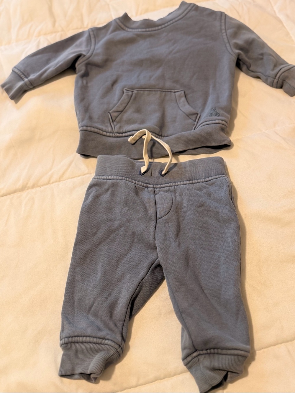 GAP Dusty Blue Kids Sweatshirt & Jogger Set